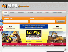 Tablet Screenshot of nepalconstructions.com